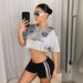 Women's Clothing Hugging Shorts Personality Street Sexy Hot Pants Pleated Contrast Color Slim Fit Women_ecoleips.com