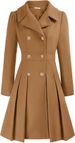 Double-Breasted Pea Coat With Notched Lapels – A-Line Wool-Blend Trench For Women (S-3XL)_ecoleips.com