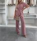 Women's Clothing Fashion Shirt Collar Solid Color Single Breasted Jumpsuit_ecoleips.com