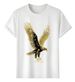 Women's T-Shirts Tshirt Muscle Freaks Golden Shiny Eagle Style_ecoleips.com