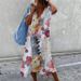 Solid Color Women V Neck Sleeveless Split Midi Dress Casual Commute Style Ladies Elegant Daily Outdoor Wear Fashion Dress_ecoleips.com