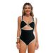 Voya European And American Foreign Trade One-piece Swimsuit Women, Sexy Hollow-out Bikini, Bohemian Style_ecoleips.com