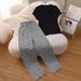 Women's Clothing Women's Short Sleeve Set Female Knight T-Shirt And 3D Casual Striped Pants Two-Piece Style For Formal & Casual_ecoleips.com