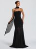 Mozision Off-shoulder Strapless Sexy Maxi Dress Women Elegant Scarf Collar Sleeveless Backless Bodycon Club Party Long Dresses_ecoleips.com