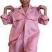 Women's Loose Fashion Lapel Shirt Casual Short Two Piece Set New_ecoleips.com