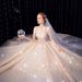 Vintage Lace Wedding Dress – A-Line Cathedral Train With Corset Back, Long Sleeves & Princess Sleeves, Court-Inspired Gown (Available In XS-XXL)_ecoleips.com