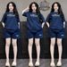 Women's Southeast Asian Style Casual Sportswear Set Summer Loose Fit Two Piece Outfit with Short Sleeve Top And Shorts for Students Running_ecoleips.com