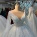 African Bride Lace Wedding Dress Long Sleeved White Summer 2026 New Style Women's Clothing Party Wear_ecoleips.com