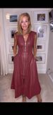 Women's Clothing Retro Sleeveless Leather Zipper Waist Long Dress_ecoleips.com