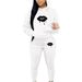 Women's Oversized Lip Print Cotton Sweatshirt And Pants 2 Piece Set Fashionable Autumn Winter Suit Casual Comfortable Clothing_ecoleips.com