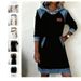 2026 European And American Cross-border New Women's Casual Patchwork Button Long-sleeve Sweatshirt Dress_ecoleips.com