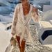 Women's Clothing Summer Vacation Beach Dress Women's Blouse Lace Shirt_ecoleips.com