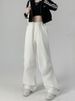 K American Work Pants, Women's High-end Pants, Children's High Waisted Wide Leg Sweatpants, Straight Leg Casual Sports Pants, Long Pants_ecoleips.com