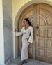 Women's Clothing Sexy Backless Knitted Long Skirt V-Neck Elegant Beachwear Spring Summer_ecoleips.com