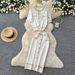Women's Clothing Knitted Cardigan And Skirt Set French Style Summer Two-Piece Mid-Calf A-Line Elegant Casual_ecoleips.com
