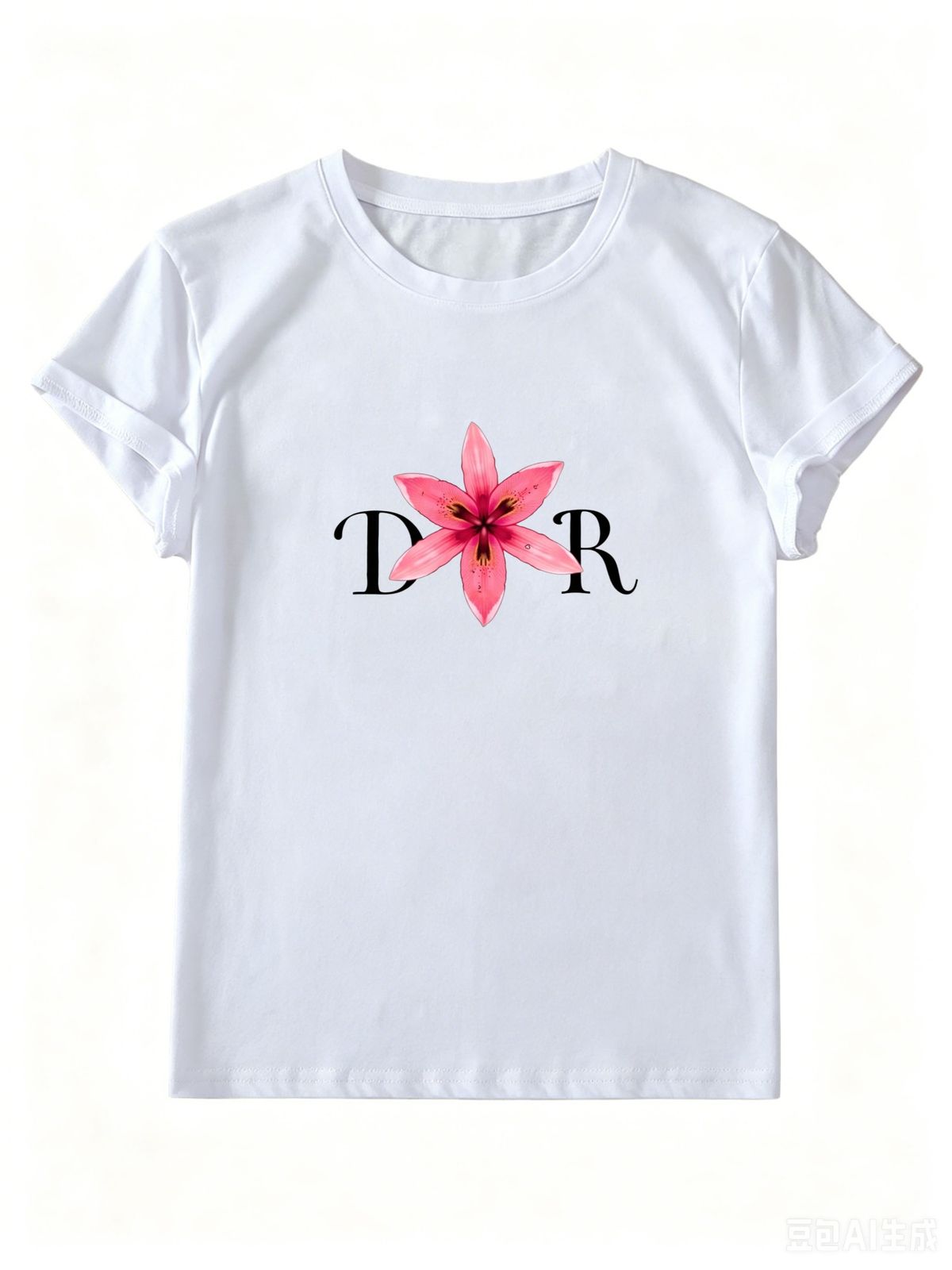 Black White Versatile Slim Cotton Top, Women Bodycon Short Sleeve T-Shirt, Soft Casual All-Match Daily Tee_ecoleips.com