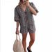 Women's Clothing Women's Summer Versatile Plaid Short Sleeve Top Shorts Set_ecoleips.com