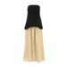 Women's Clothing New Arrivals Contrast Color Hot Sleeveless Cotton And Linen Sexy Tube Top Slimming Mid Waist Pleated Two Piece Set For Women_ecoleips.com