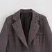 2026 Women's Woolen Suit Jacket In Hepburn-Style Medium-Length Fashionable Retro Top_ecoleips.com