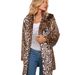 Women’s Faux Fur Coat – Leopard Print, Long Winter Coat, Warm & Stylish (S-XXXL)_ecoleips.com