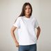Cotton Short Sleeve Tops 220 Grams Heavy T-shirt Y2k Casual Comfortable Tee Shirt Black & White O-neck Woman Clothing YH2532_ecoleips.com