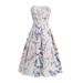New Cross-border Independent Station Sexy Floral With Back Tie, High-end European And American Women's Clothing,_ecoleips.com