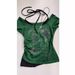 Waste Style Retro Neck Fake Two Pieces Design Short-sleeved T-shirt 2024 Summer Short Top_ecoleips.com