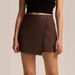 foreign Trade Skort High-waisted Zippered Boutique Elastic Skirt-pants Short Skirt Manufacturer In-stock Direct_ecoleips.com