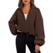 Women's Polar Fleece Sports Jacket Stand up Collar plus Velvet Zipper Hot Selling Cross Border Foreign Trade Clothing_ecoleips.com