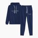 Unisex Autumn Winter Letter Print Hooded Sweatshirt & Jogger Set - Cozy Casual Loungewear For Men & Women_ecoleips.com