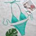 Women’s Clothing New Bikini Sexy Hot Diamond Split Women's Swimsuit Solid Color Strap Bikini Swimsuit_ecoleips.com