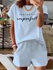 Women’s 2 Piece Outfit Set – Oversized Graphic T-Shirt And Biker Shorts Matching Set, Casual Summer Lounge Tracksuit For Daily Wear-318_ecoleips.com