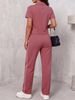 Women's Spring/Summer Short-Sleeved Two Piece Set Fashion Trendy Casual Spot Goods_ecoleips.com