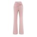 Women’s Clothing- Summer New Hot Girl V Waist Knot Flared Trousers Female Sensual Low Waist Comfortable Yoga Sports Casual Pants_ecoleips.com