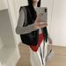 MISSLIER Autumn New Women's Protein Leather Vest Jacket 1520_ecoleips.com