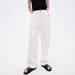 Women's Clothing Row Niche Eco Friendly Denim Four Way Stretch Retro Washed Loose Curved Dividing Line Cocoon Jeans_ecoleips.com