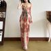 Wind 2025 Spring And Summer New Style Slimming French Tie Dyeing Temperament One Neck High End Strapless Long Dress For_ecoleips.com
