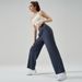 Women's Clothing Naked Feel Yoga Sports Wide Leg Pants High Waisted Casual Breathable Women's Sportswear With Fairy Like Drape Straight Leg_ecoleips.com