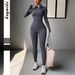 Women's Clothing Slim Fit Yoga Set High Elastic High-Performance Zip-Up Yoga Set - Slim Fit Stretch Workout Outfit | Gym To Street Versatile Wear_ecoleips.com