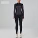 New Fitness Clothes Slim Yoga Clothes Jacket Sports Jacket Women's Yoga Clothes Long Sleeved Top Stand Collar Zipper_ecoleips.com