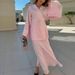 Women's Clothing Lace Up Long Sleeved Skirt Suit Fashionable Casual Two Piece Suit For Women_ecoleips.com