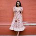 Women's Clothing Strawberry Style Sequined Long Dress Two Tone Mesh Tie Waist Pleated Summer For Formal & Casual For Women_ecoleips.com