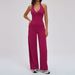 Zechuang Women's Brushed Yoga Set Hollow Back Fitted Sports Suit Outdoor Running 3109_ecoleips.com