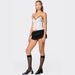 Women's Clothing Hot Girl Small Vest Satin Satin Lace Suspender Top_ecoleips.com