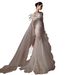 French Style One Shoulder Light Wedding Dress Super Fairy like Elegant Bridal Gown Luxury Mermaid Dress for Wedding Reception_ecoleips.com