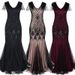 Women's Clothing Inspired Sequin Flapper Dress – Vintage Retro Evening Gown For Women, Plus Size Wedding & Party Dress_ecoleips.com