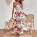 Women's Clothing Summer New Holiday Style Elegant Flower Print Dress_ecoleips.com