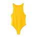 Summer New Arrival Women's Sexy Tight Fitting Bodysuit Sleeveless Jumpsuit Trendy European American Style_ecoleips.com