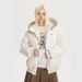 girl Girl CATTEE American Retro 90 White Duck Collared Hooded Down Jacket For Men And Women Winter Cold-Proof Warm Short Coat_ecoleips.com