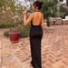 Elegant French Style Halter Neck Backless Gown With Cummerbund | Formal Evening Dress For Women_ecoleips.com